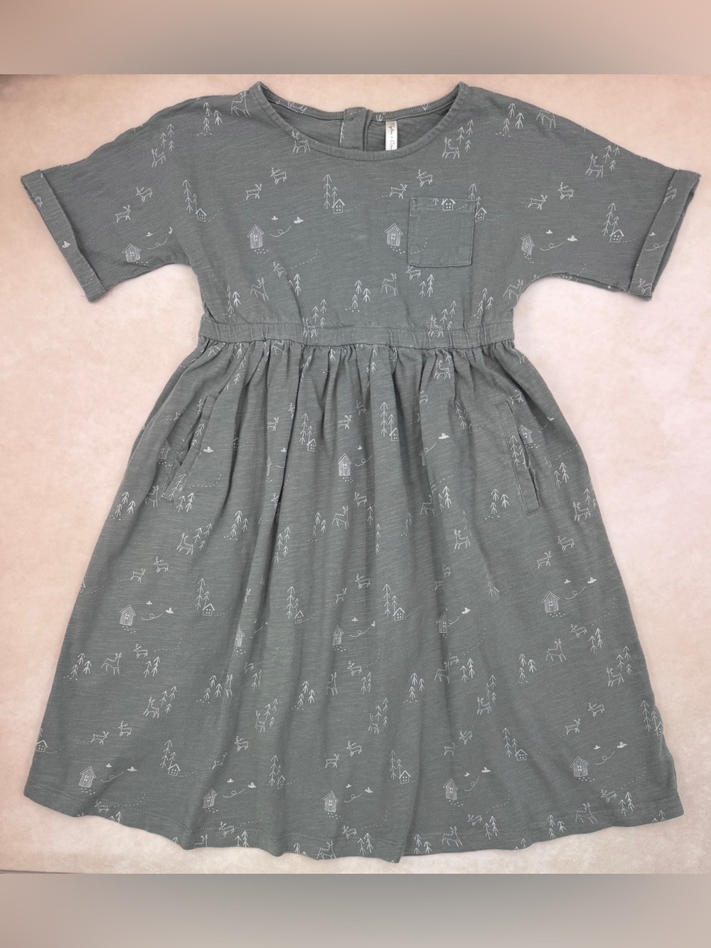 Rylee + Cru Sage Green Woodland Dress